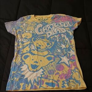 Grateful Dead Kids Graphic T-Shirt - Yellow and Blue